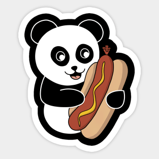 The Panda's Hot Dog Sticker